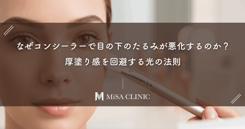 なぜコンシーラーで目の下のたるみが悪化するのか？厚塗り感を回避する光の法則