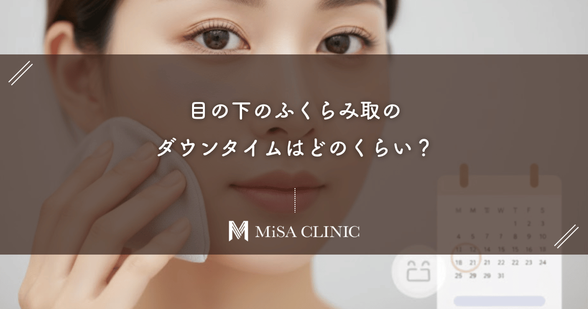 「目の下のふくらみ取り」のダウンタイムはどのくらい？腫れと内出血はいつ引くのか