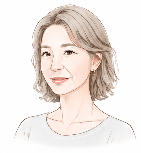 50代から60代女性のイラスト