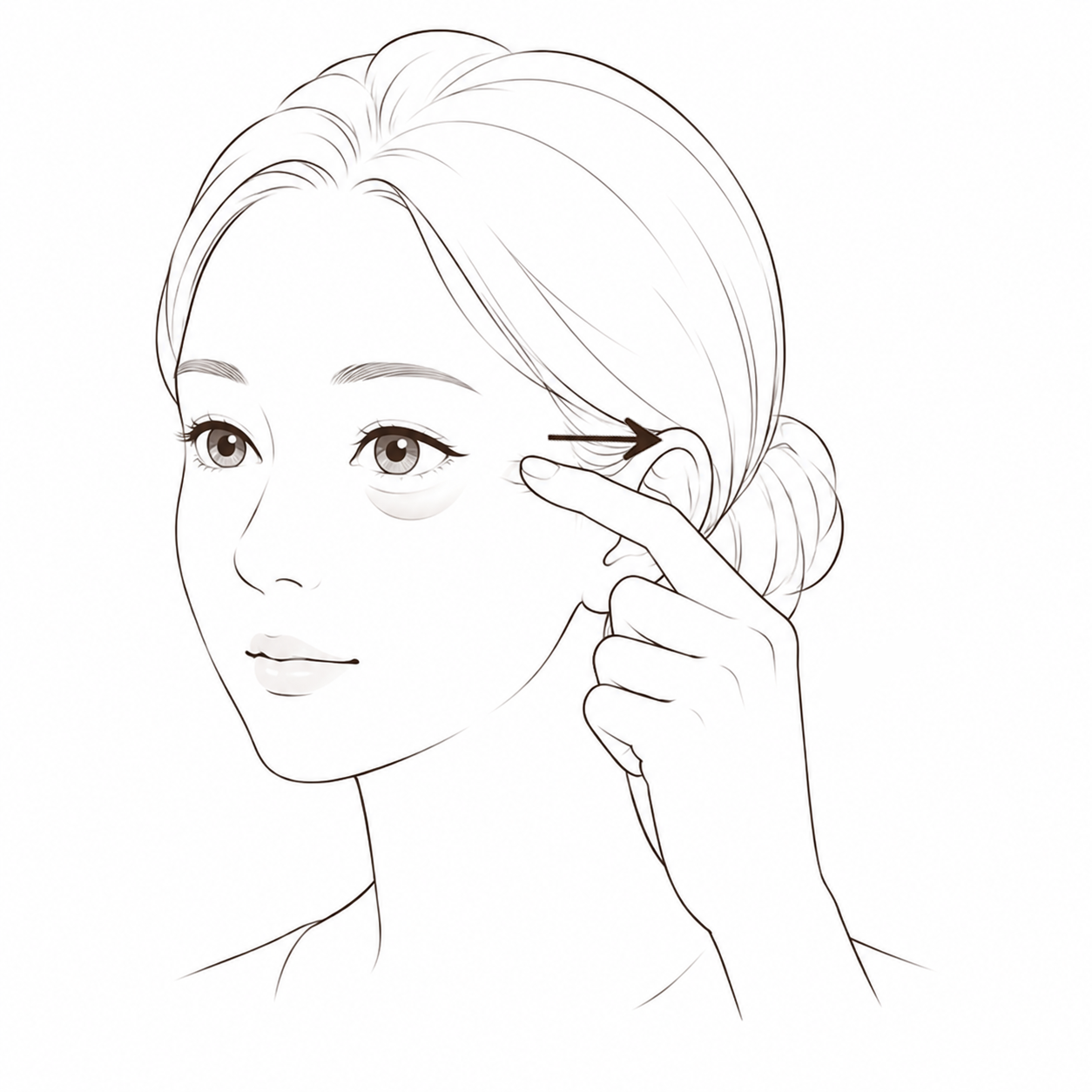 皮膚を引っ張るチェック