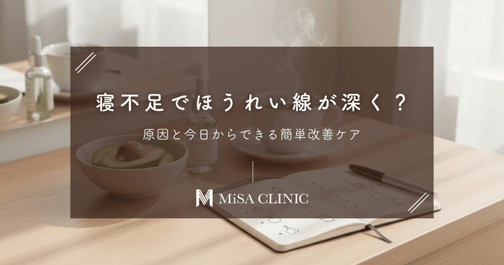 寝不足でほうれい線が深く？原因と今日からできる簡単改善ケア