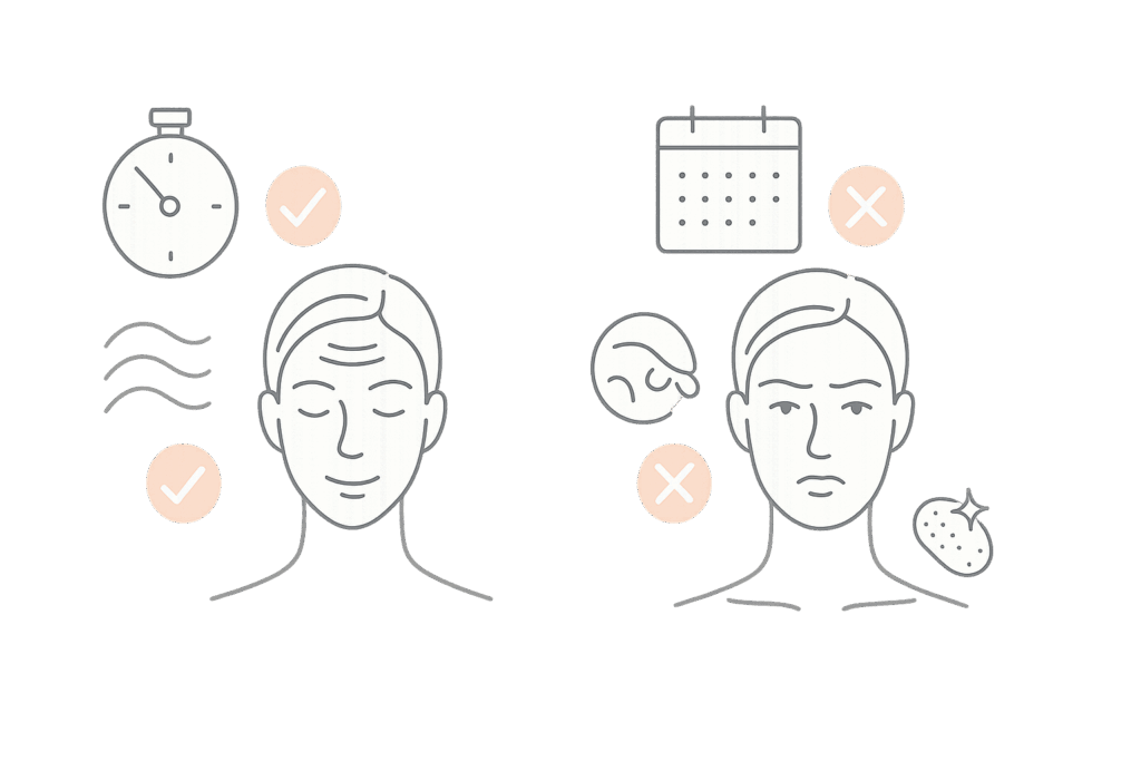 ボトックス注射のメリットとデメリット比較