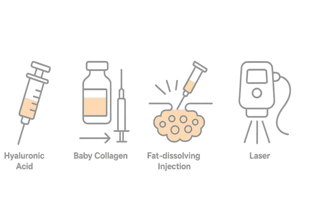 切らないクマ取りの代表的な施術