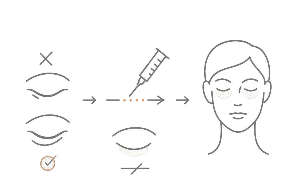 「目が小さく見える」予防の設計図:脱脂量・注入併用・期待値調整