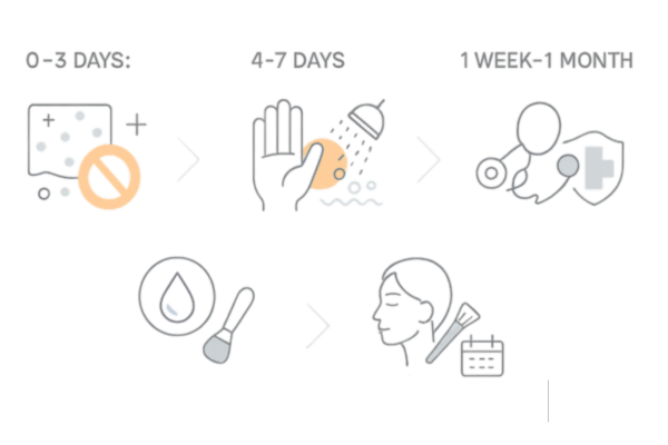 術後1日〜1ヶ月の経過とケア・NG行動タイムライン