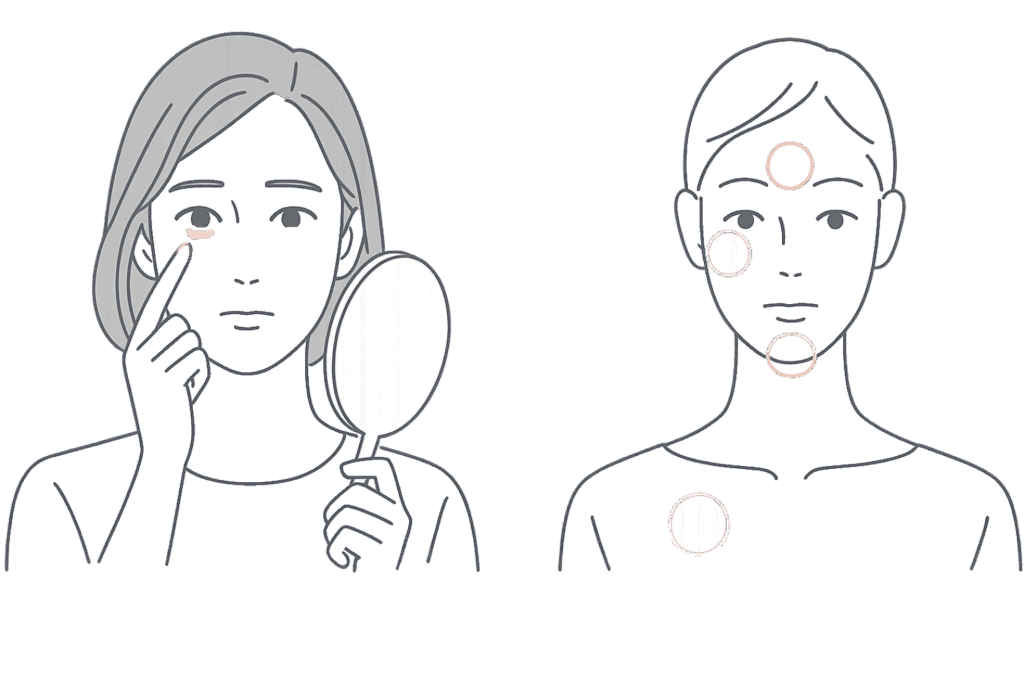 ベビーコラーゲンが適した部位とおすすめの人のイメージ