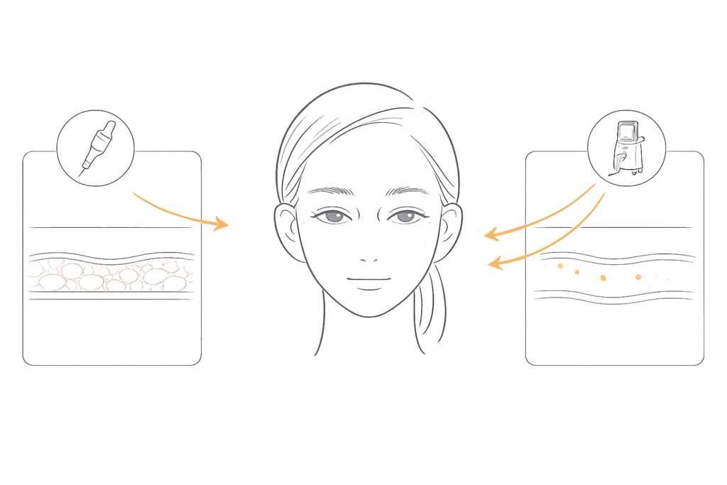 悩み別に選ぶサーマジェンとサーマニードル（たるみ・毛穴・ニキビ跡）