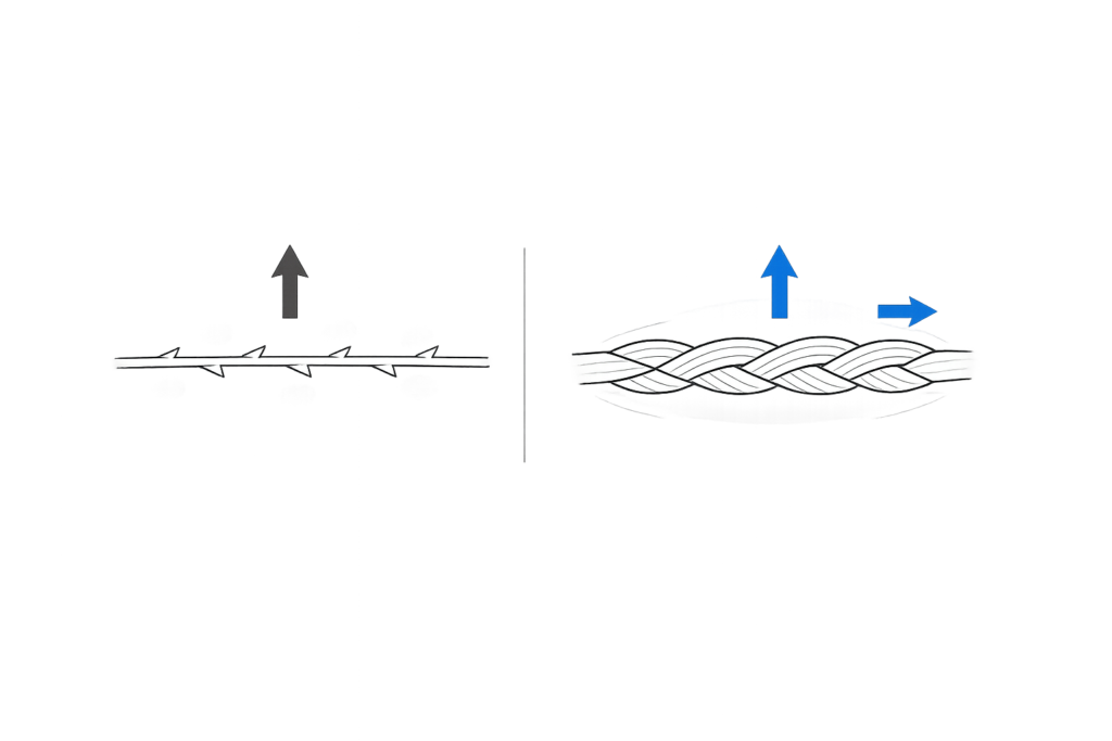 ジェンバー糸と他の糸リフトの違い（コグ付き糸と体積糸の比較）