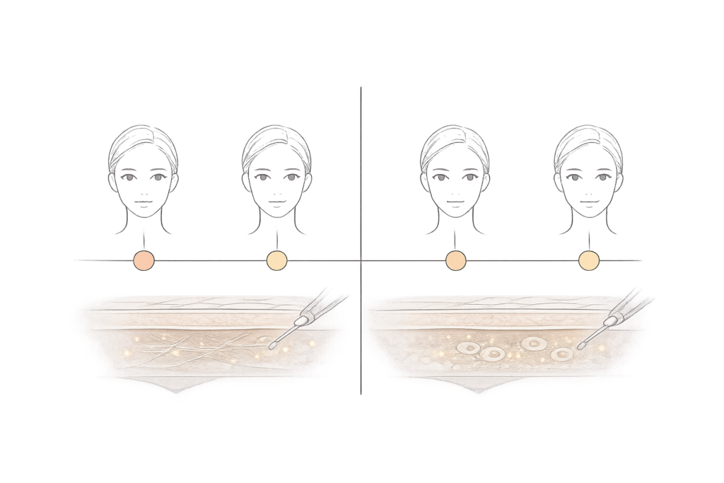 スネコス注射ダウンタイムの経過（当日〜1〜2週間）の目安