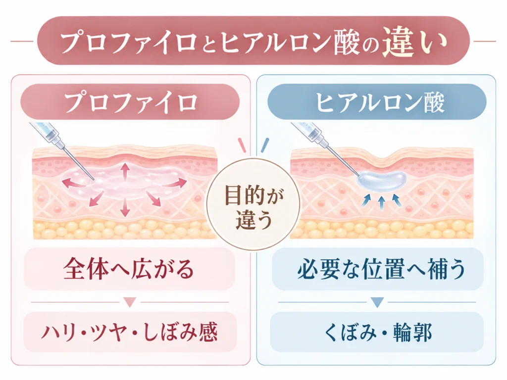 プロファイロとヒアルロン酸の違い