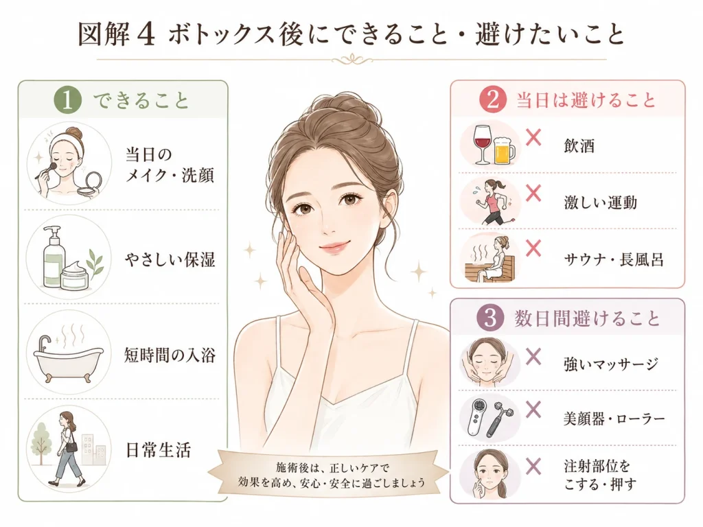 ボトックス後にできること_避けたいこと