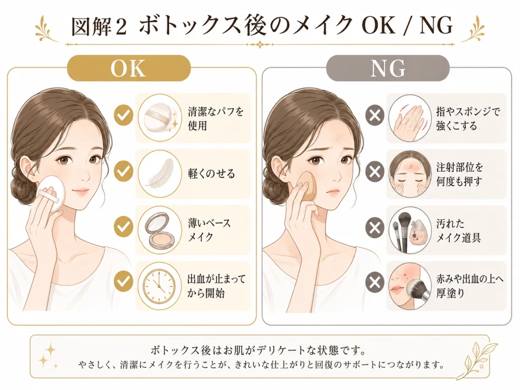ボトックス後のメイクOK_NG