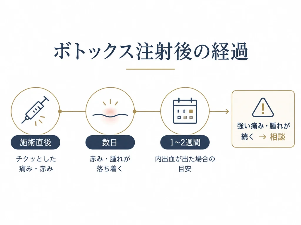 ボトックス注射後の経過