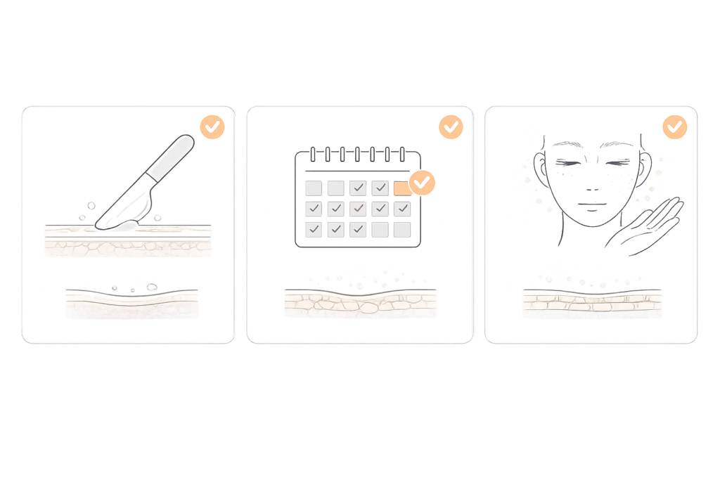 ウォーターピーリングで効果が出ない主な原因（使い方・頻度・肌質）