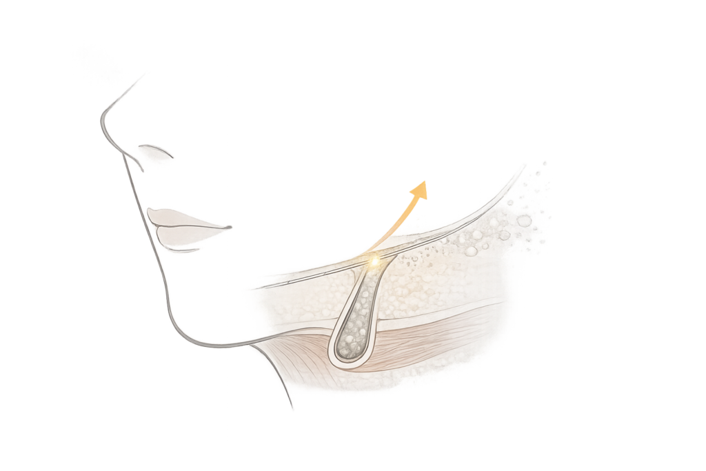 糸リフト後に凹みが起こる仕組み（糸のテンションと腫れの偏り）