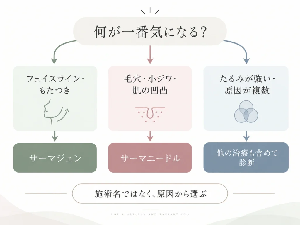 悩みから選ぶサーマジェン・サーマニードル