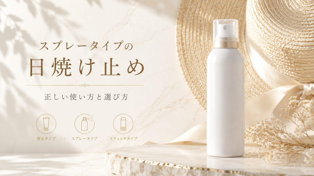 スプレータイプの日焼け止め正しい使い方と選び方